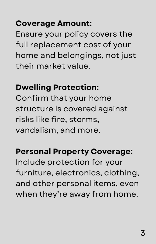 Homeowners Insurance Checklist